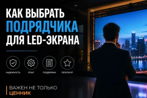 Как выбрать подрядчика для LED-экрана: почему важна не только цена